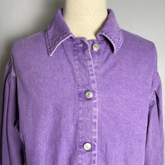 Levi's Fresh Esther Modern Cotton Jacket, Size Large, Purple, 100% Cotton, Denim - Picture 4 of 16
